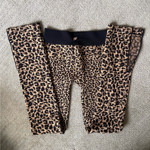 Fabletics Animal Print Leggings - Black and Brown - Picture 2 of 3
